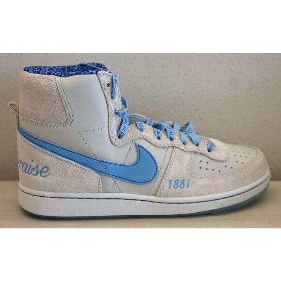 Nike FV2084‑001 Men Sz 10.5 Gray Terminator High Spelman Jaguars Bball Shoes - Picture 8 of 15